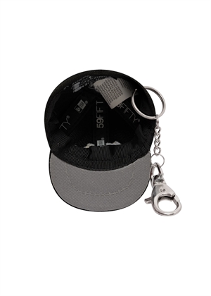 New Era mini cap keychain Black/White New Era